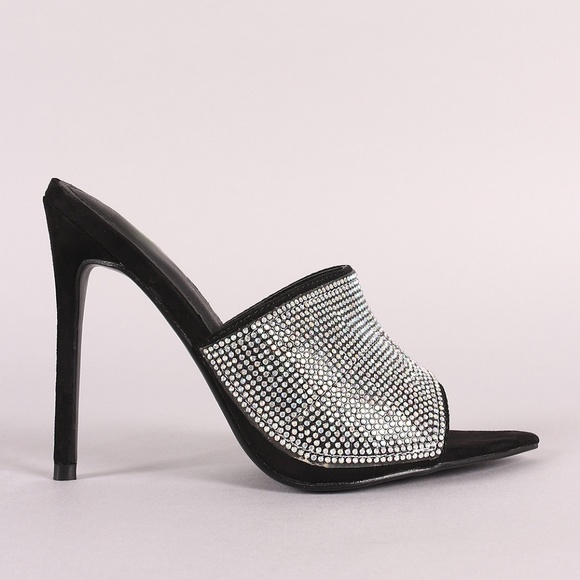 Last Size 8.5 💎Swarovski Embellished Pointy Heel - Picture 7 of 8
